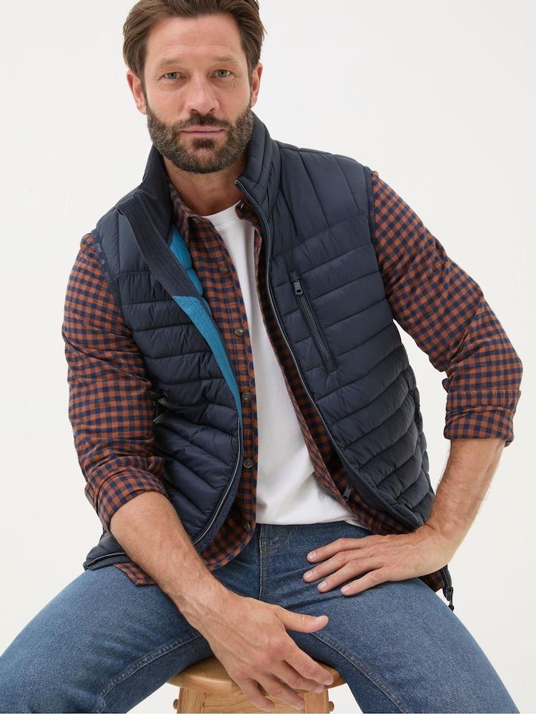 Fat Face Blue Navy Dartmouth Gilet