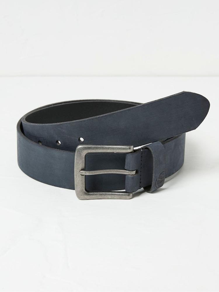 Fat Face Blue Nubuck Leather Belt