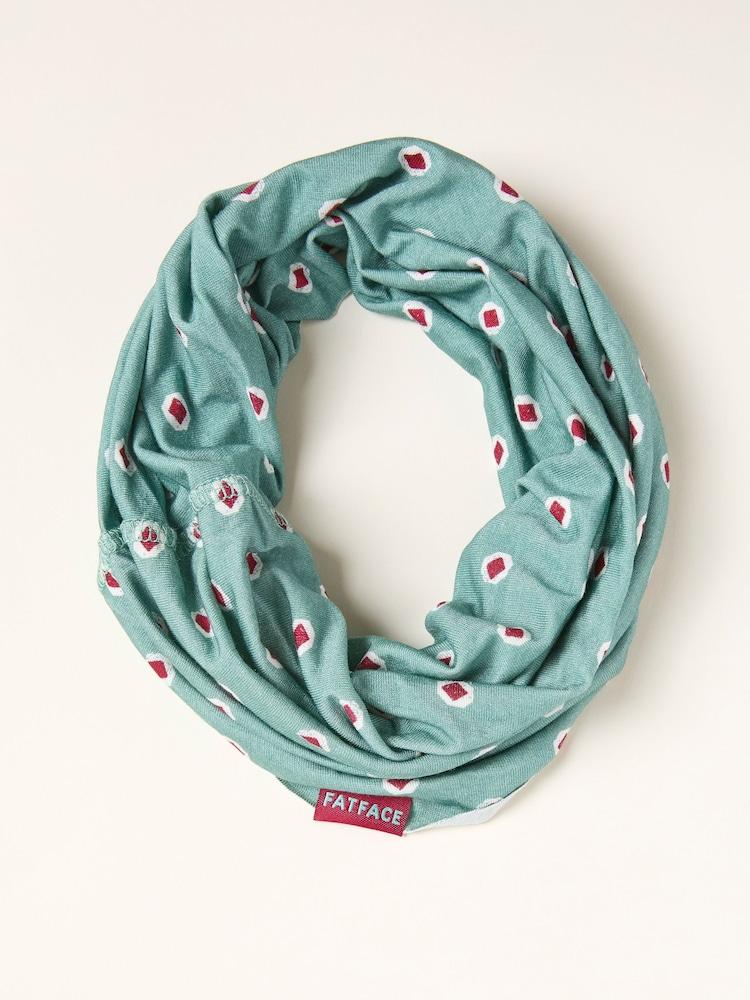 Fat Face Blue Paisley Print Multi Snood
