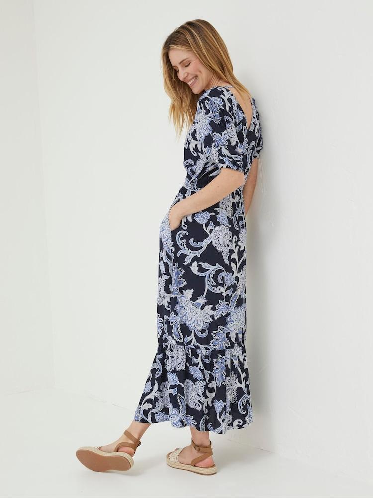 Fat Face Blue Palace Maxi Dress
