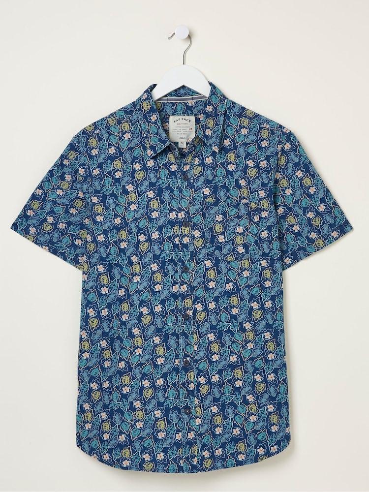 fat face Blue Pineham Print Shirt