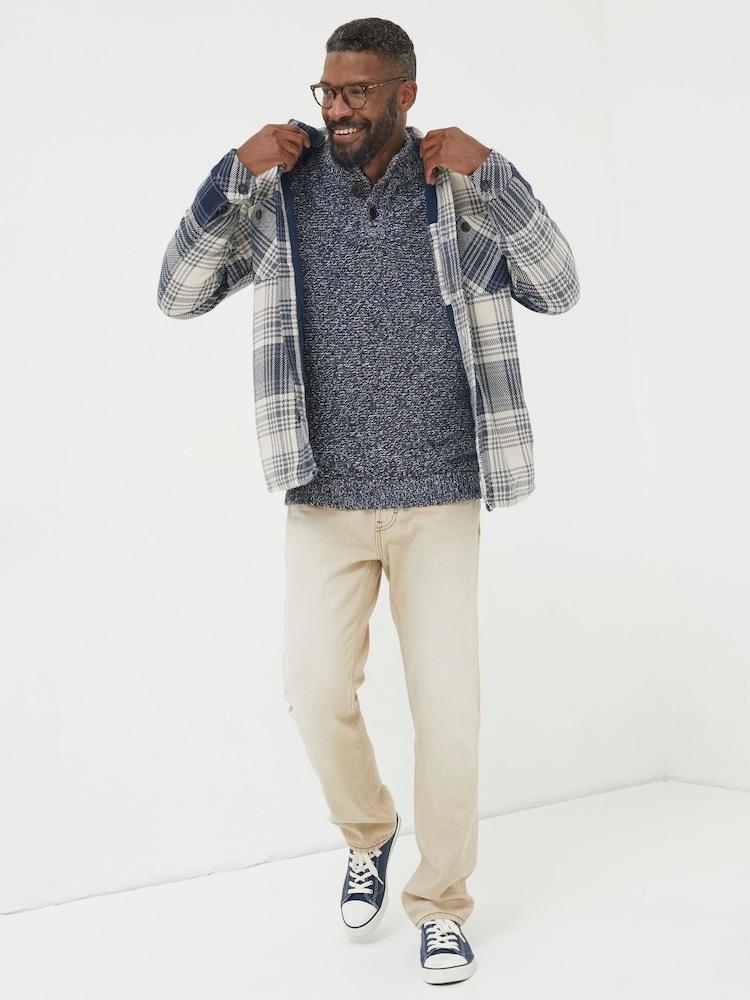 Fat Face Blue Ryton Ombre Overshirt