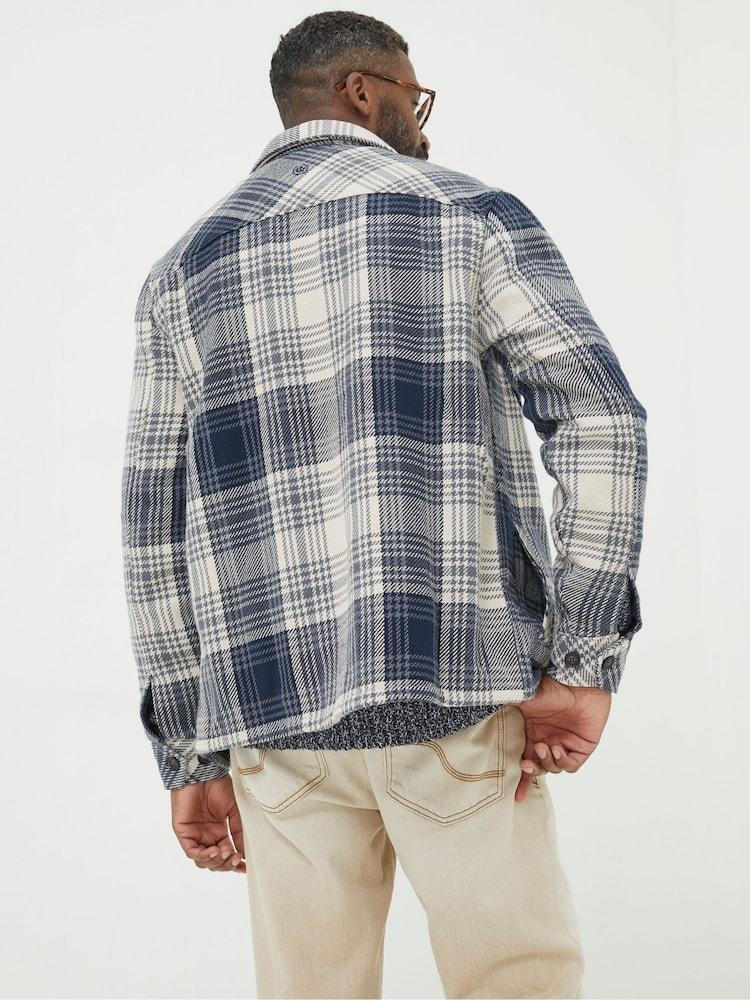 Fat Face Blue Ryton Ombre Overshirt