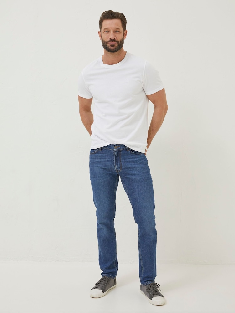 Fat Face Blue Slim Mid Wash Jeans