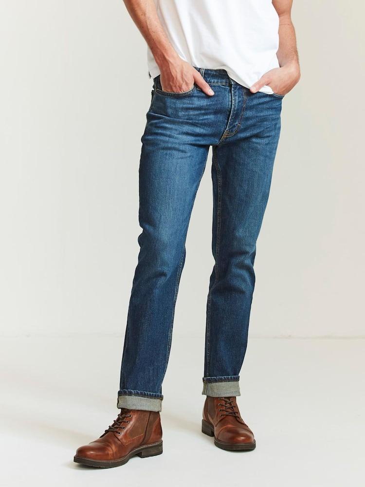 Fat Face Blue Slim Mid Wash Jeans