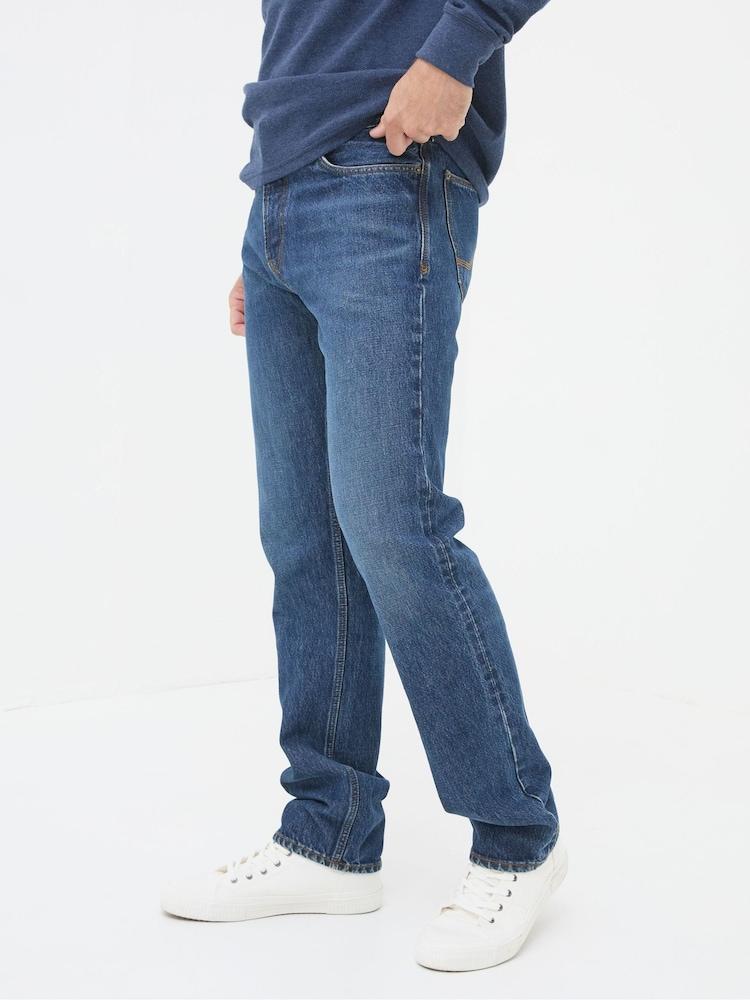 Fat Face Blue Straight Fit Jeans