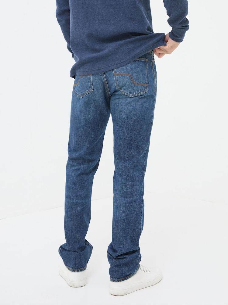 Fat Face Blue Straight Fit Jeans