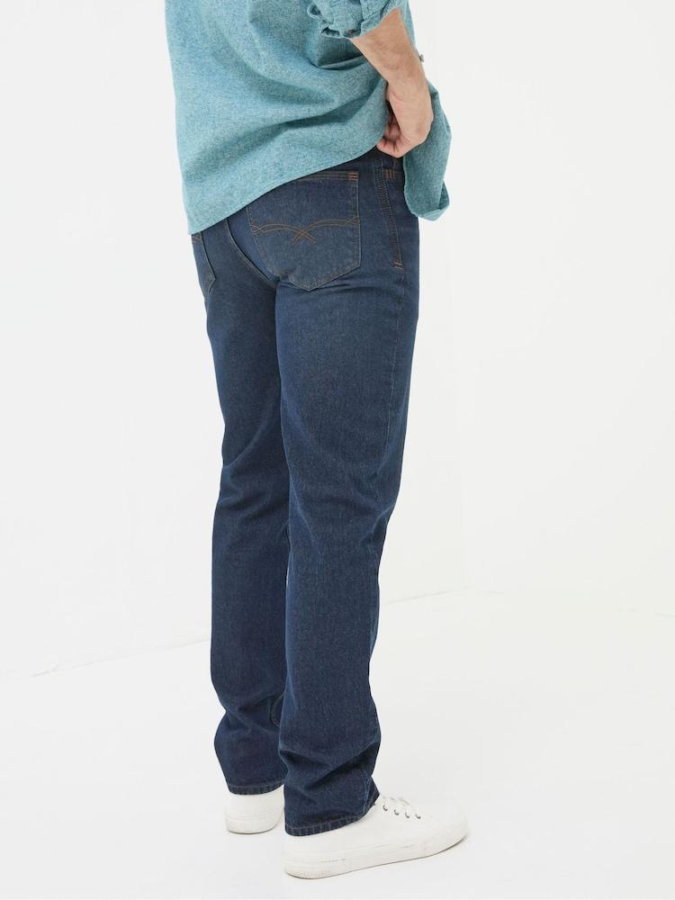 Fat Face Blue Straight Fit Recycled Jeans