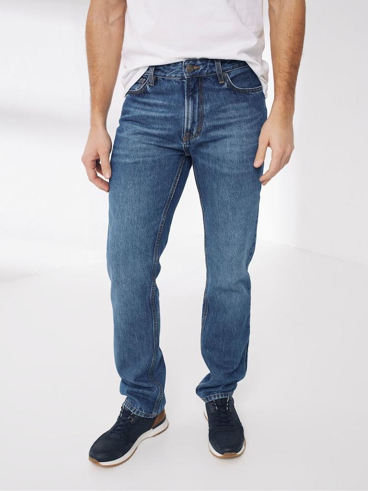 Fat Face Blue Straight Stone Wash Jeans