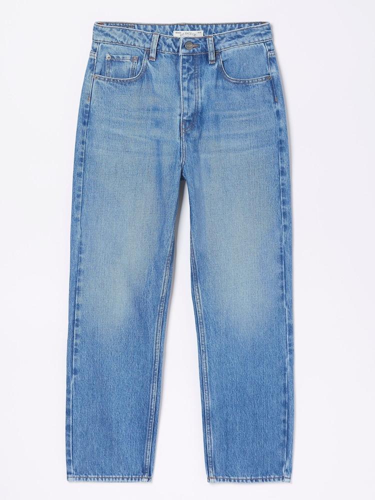 fat face Blue Sutton Straight Cropped Jeans