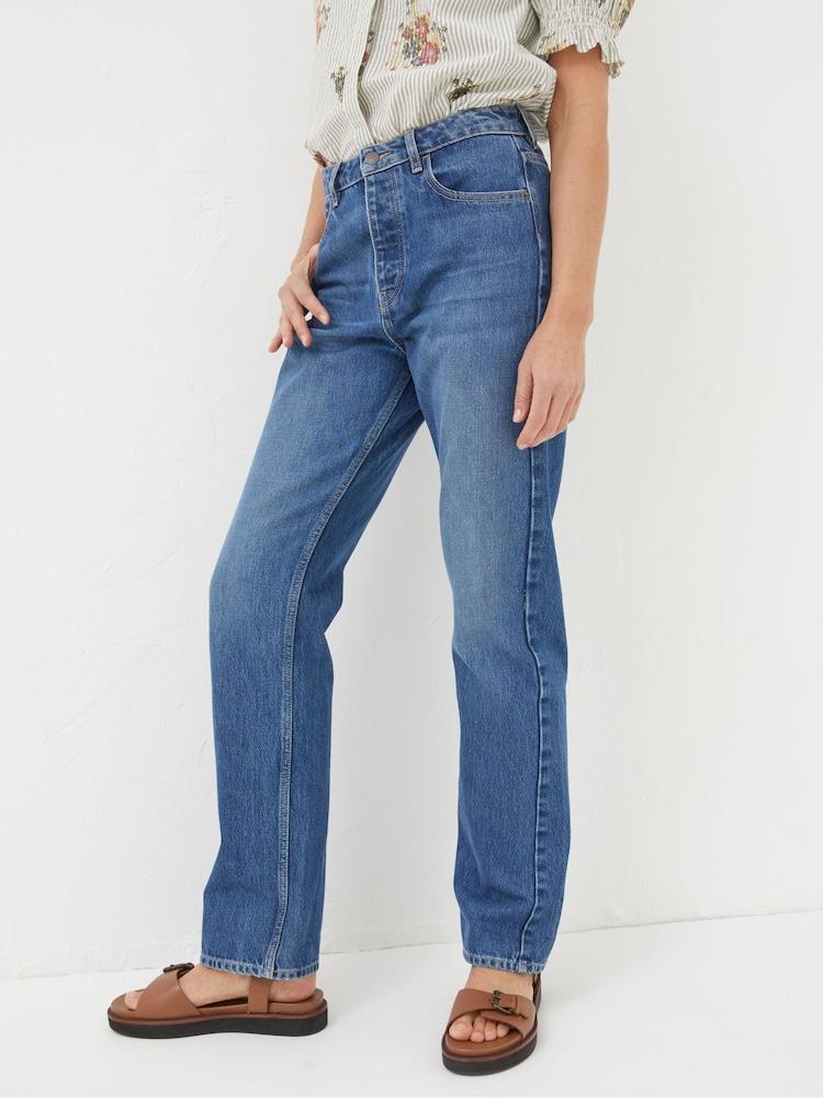 Fat Face Blue Sutton Straight Jeans