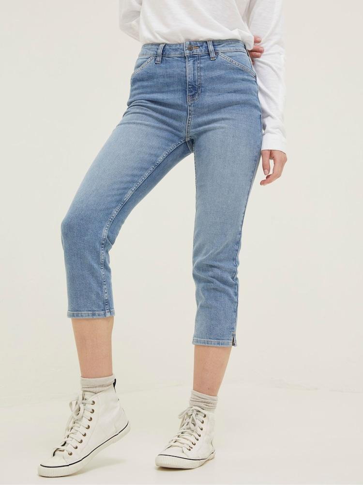 Fat Face Blue Sway Capri Jeans