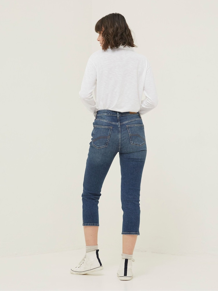 Fat Face Blue Sway Capri Jeans