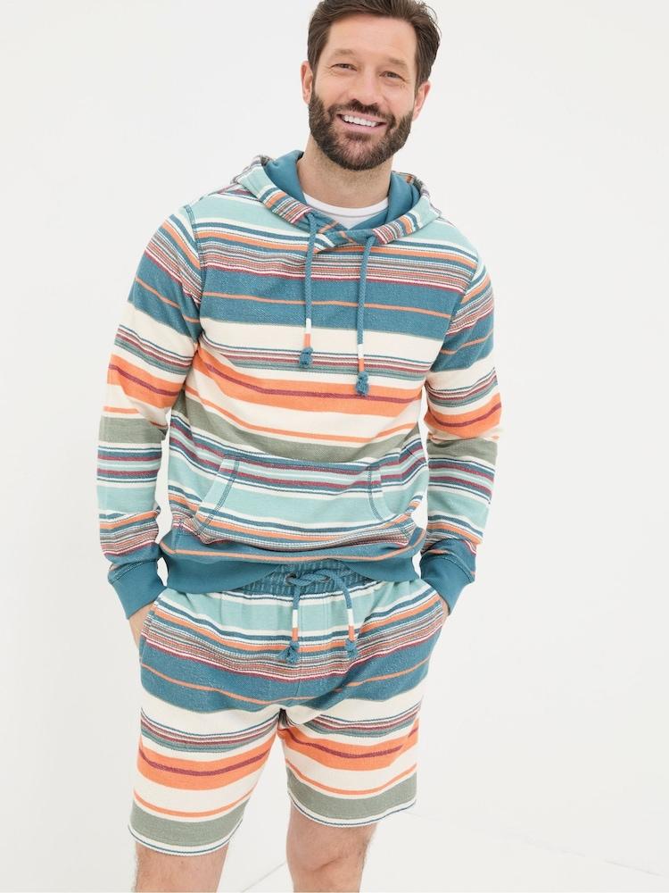 Fat Face Blue Trescoe Stripe Shorts