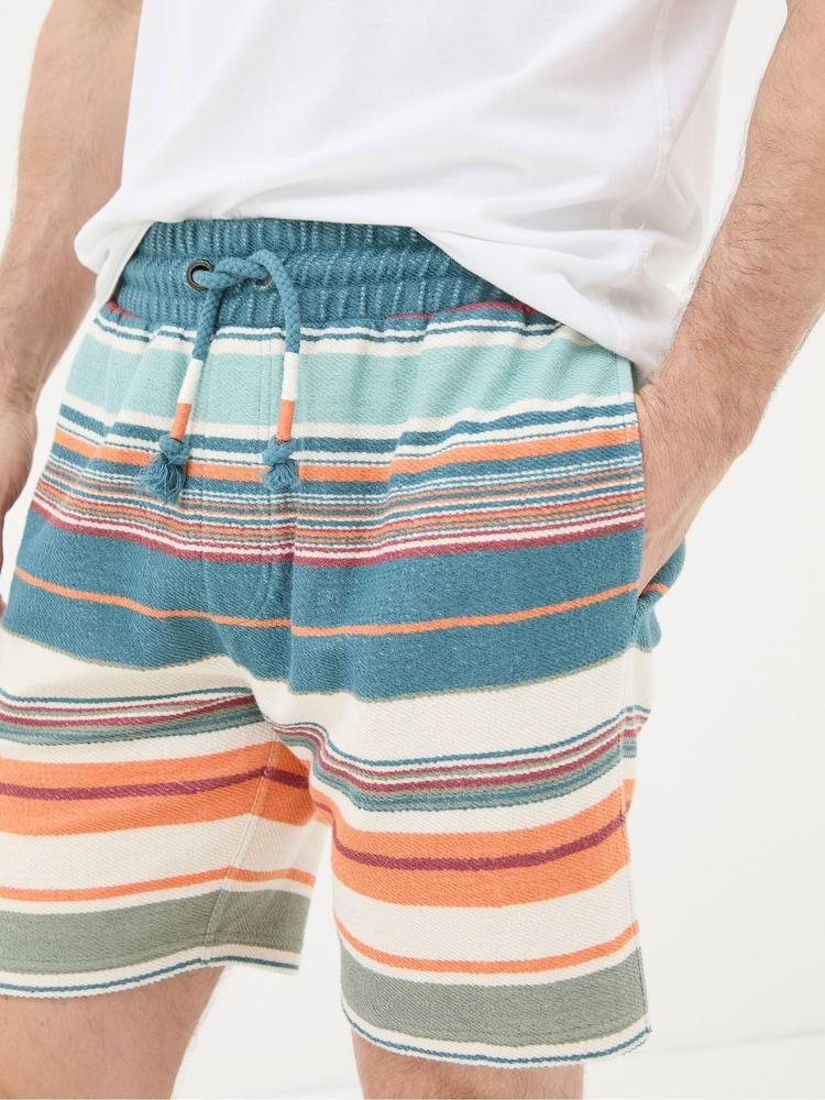 Fat Face Blue Trescoe Stripe Shorts