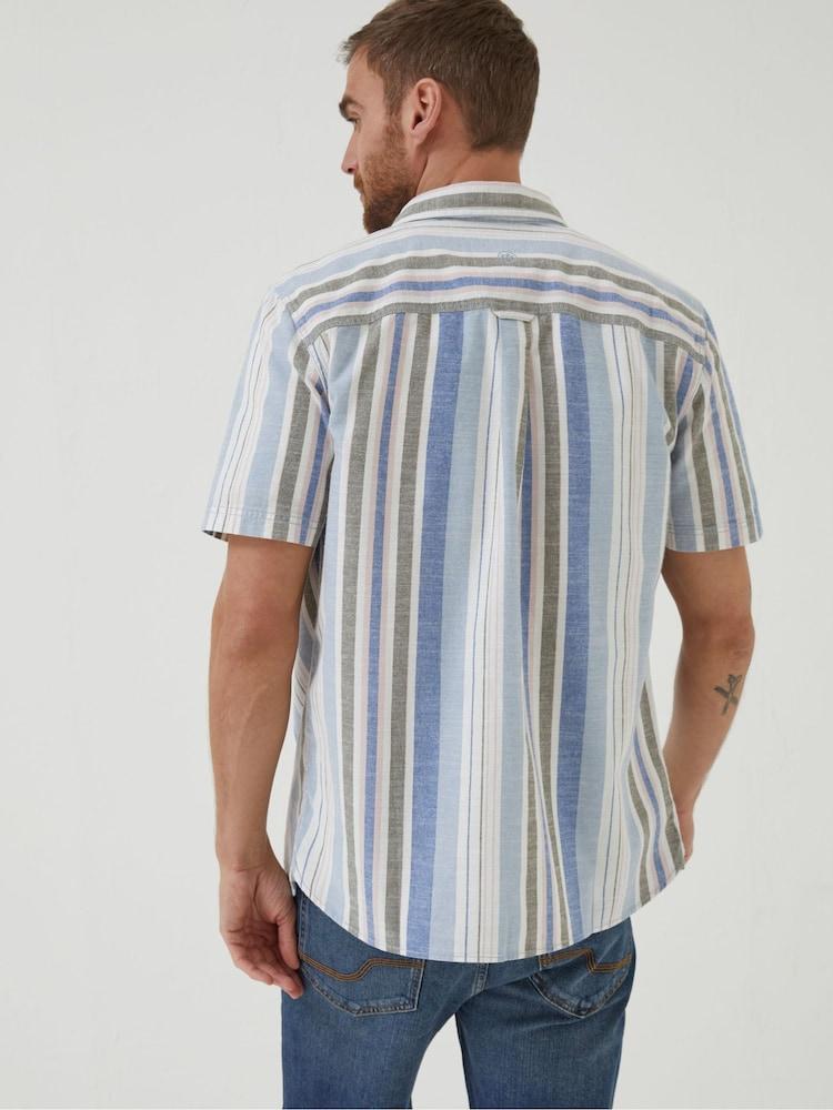 Fat Face Blue Tynemouth Stripe Shirt