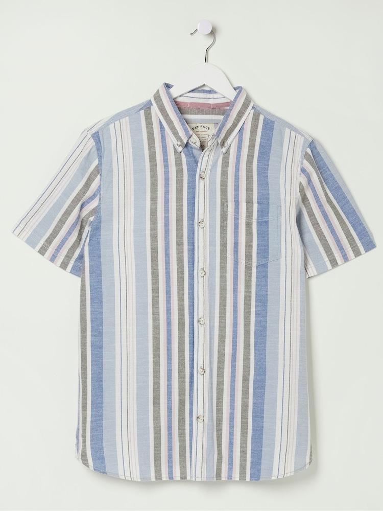 fat face Blue Tynemouth Stripe Shirt