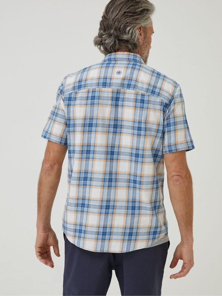 Fat Face Blue Westly Check Shirt