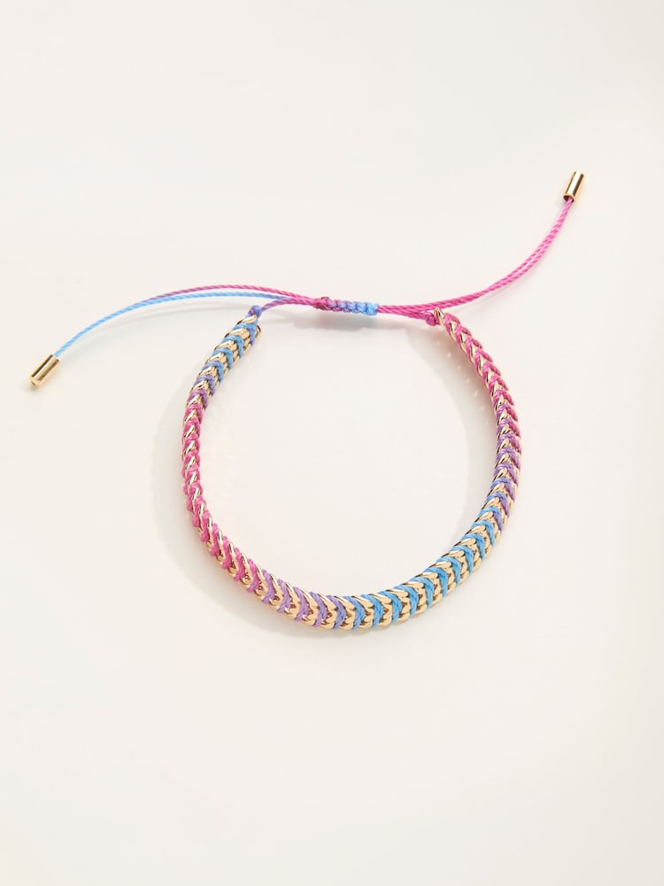 Fat Face Blue Woven Bracelet