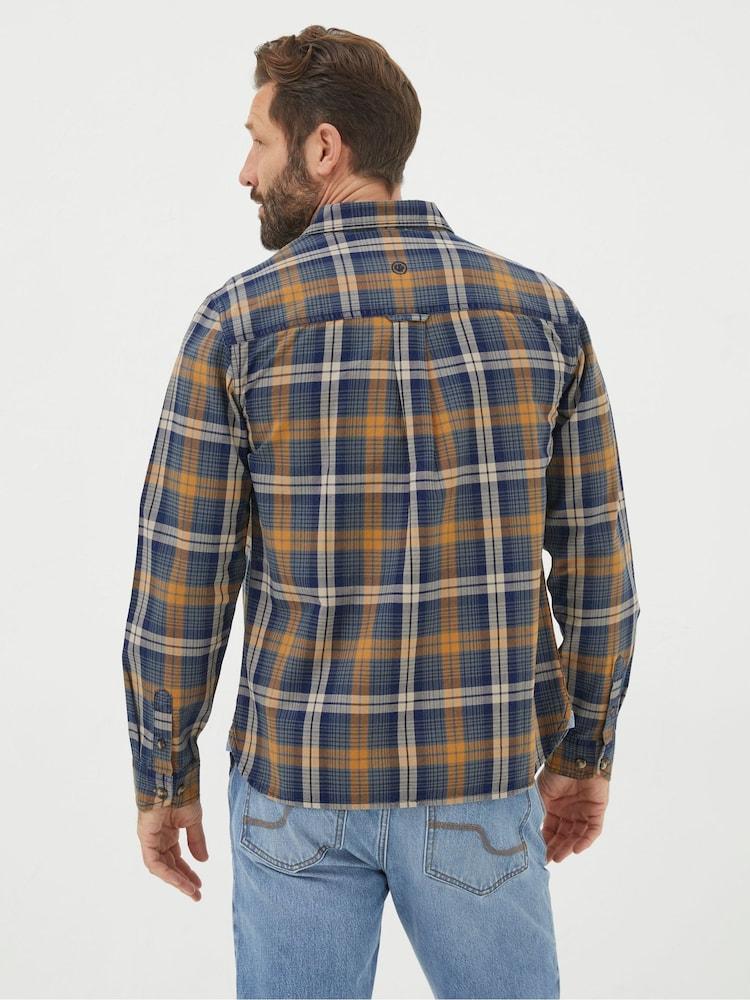 Fat Face Bonby Blue Indigo Check Shirt