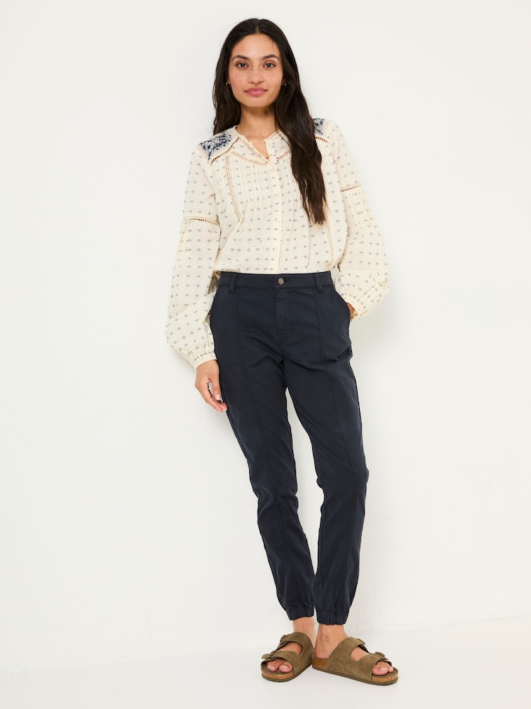 Fat Face Boston Navy Cargo Trousers