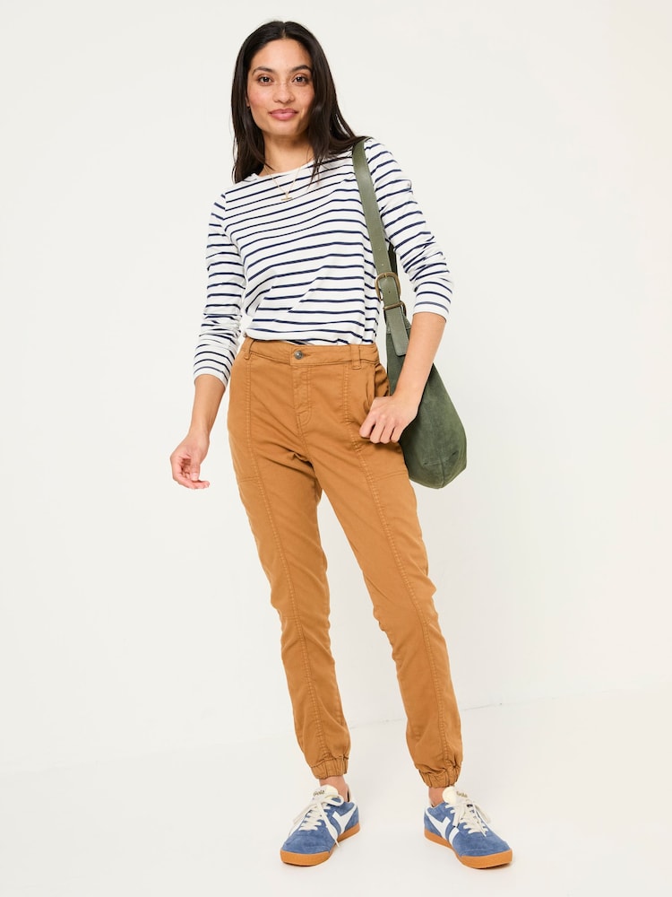 Fat Face Boston Tan Brown Cargo Trousers