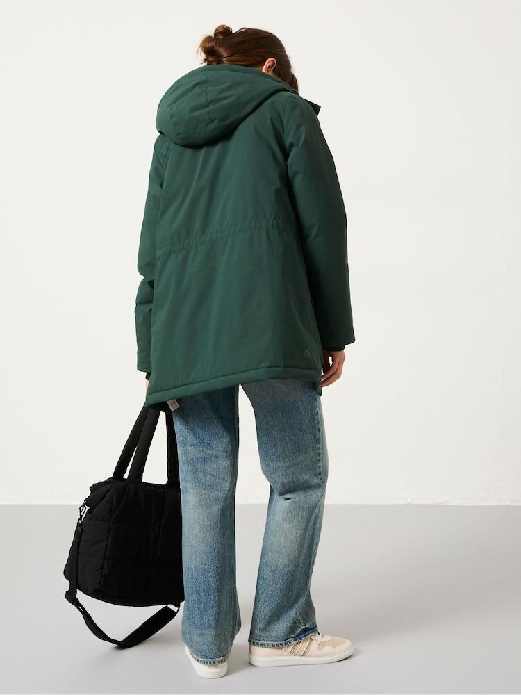 Fat Face Brea Green Quilted Coat