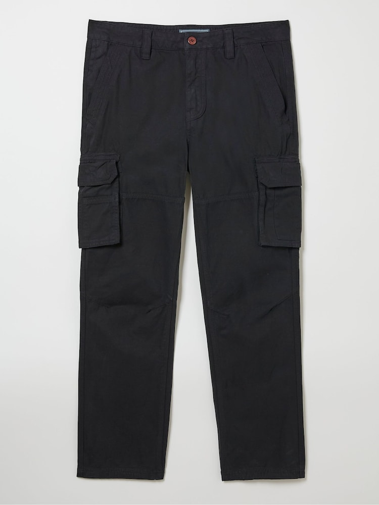fat face Breakyard Black Cargo Trousers