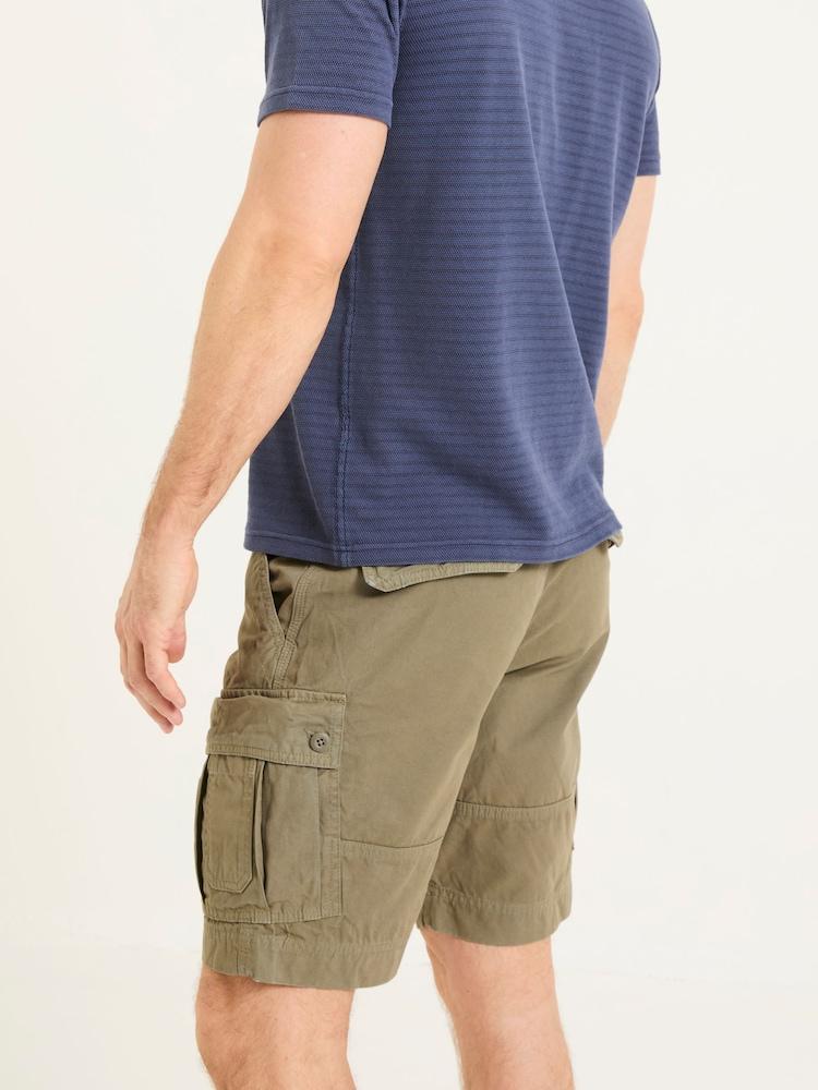 Fat Face Breakyard Khaki Green Cargo Shorts