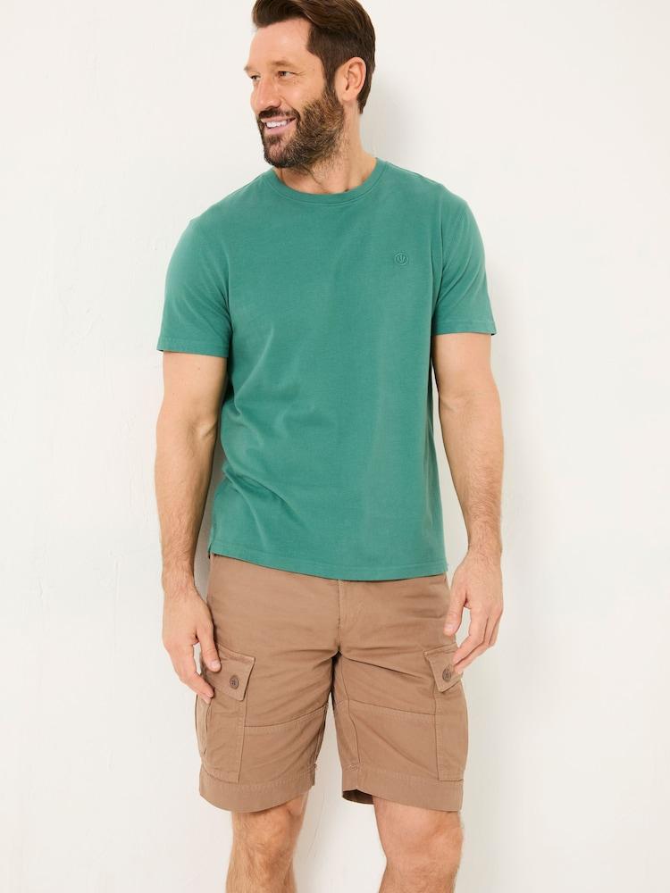 Fat Face Breakyard Mid Brown Cargo Shorts
