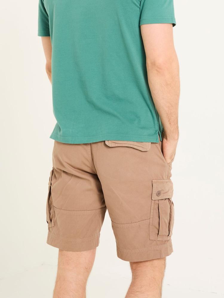 Fat Face Breakyard Mid Brown Cargo Shorts