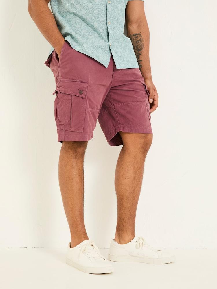 Fat Face Breakyard Plum Purple Cargo Shorts