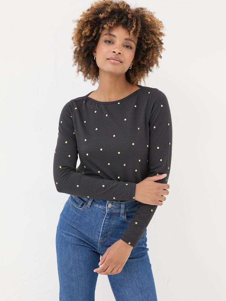 Fat Face Bree Black Spot T-Shirt