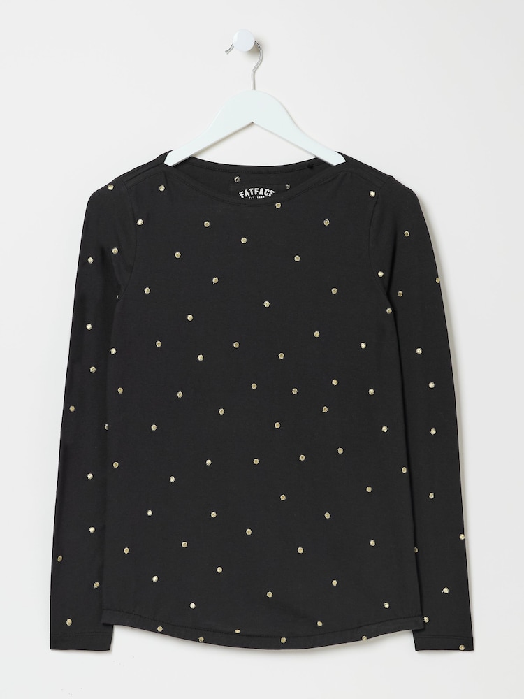 fat face Bree Black Spot T-Shirt