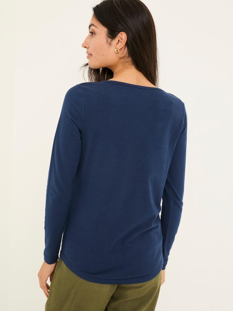 Fat Face Bree Navy Long Sleeve T-Shirt