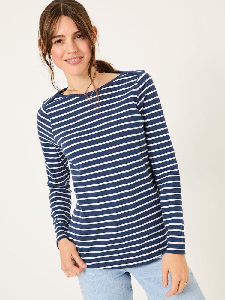 Fat Face Breton Blue T-Shirt