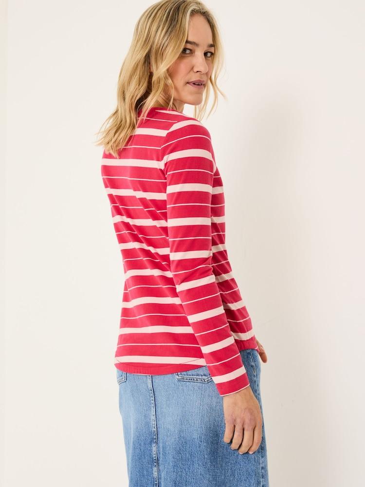 Fat Face Breton Pink T-Shirt