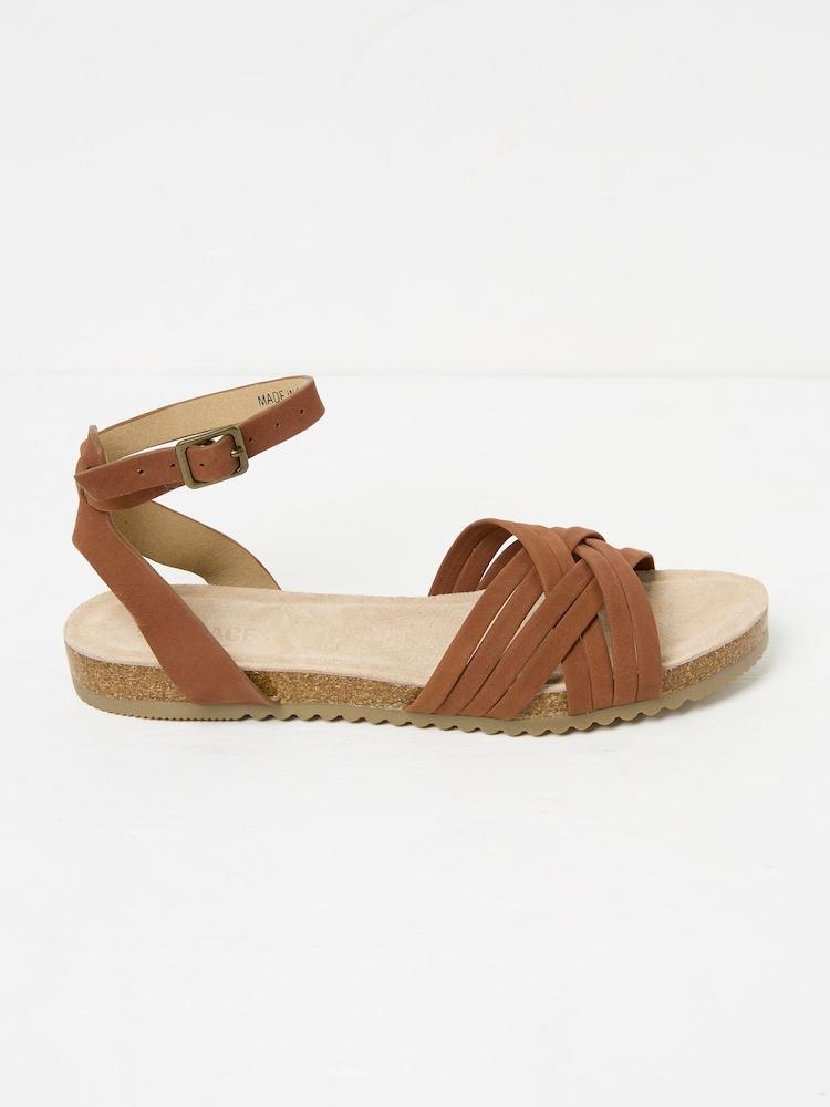 Fat Face Bria Tan Brown Sandal