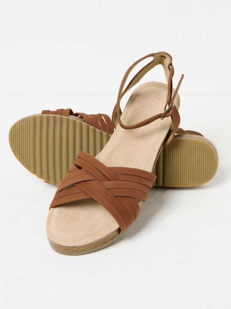 Fat Face Bria Tan Brown Sandal