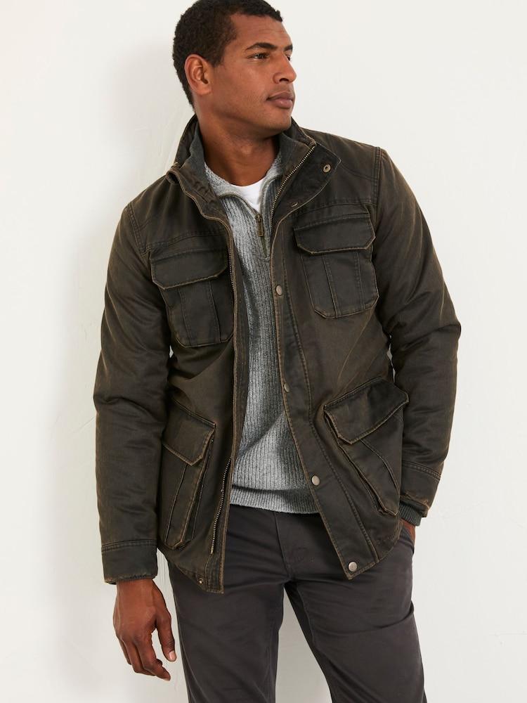 Fat Face Broadsands Brown Flap Pocket Jacket