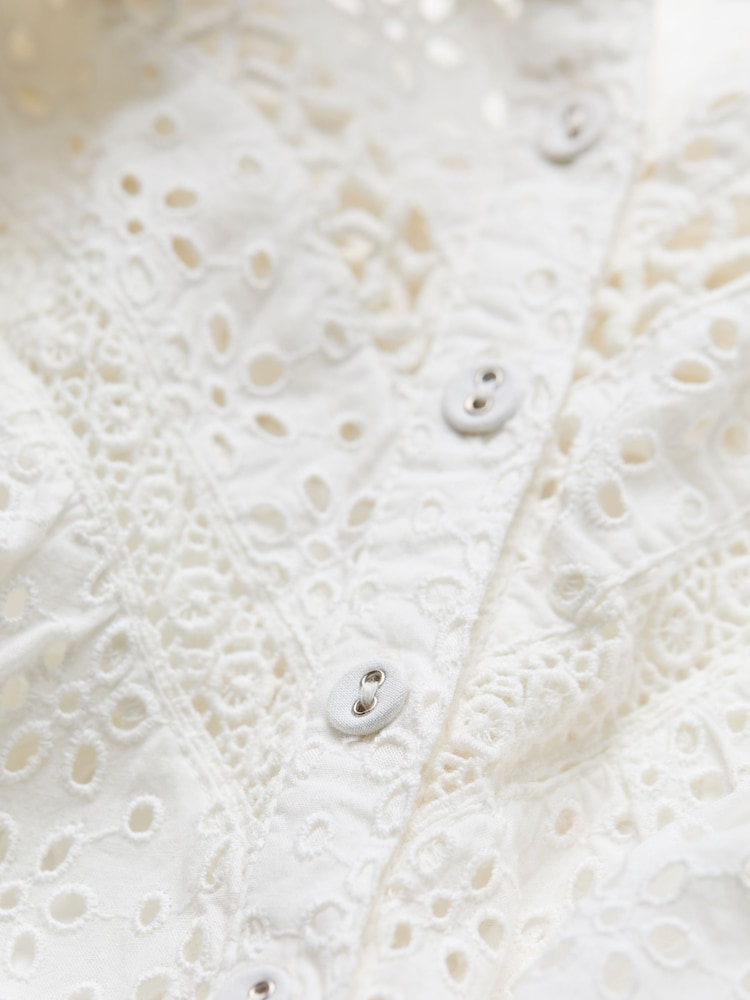 fat face Brody Ivory Broderie Dress
