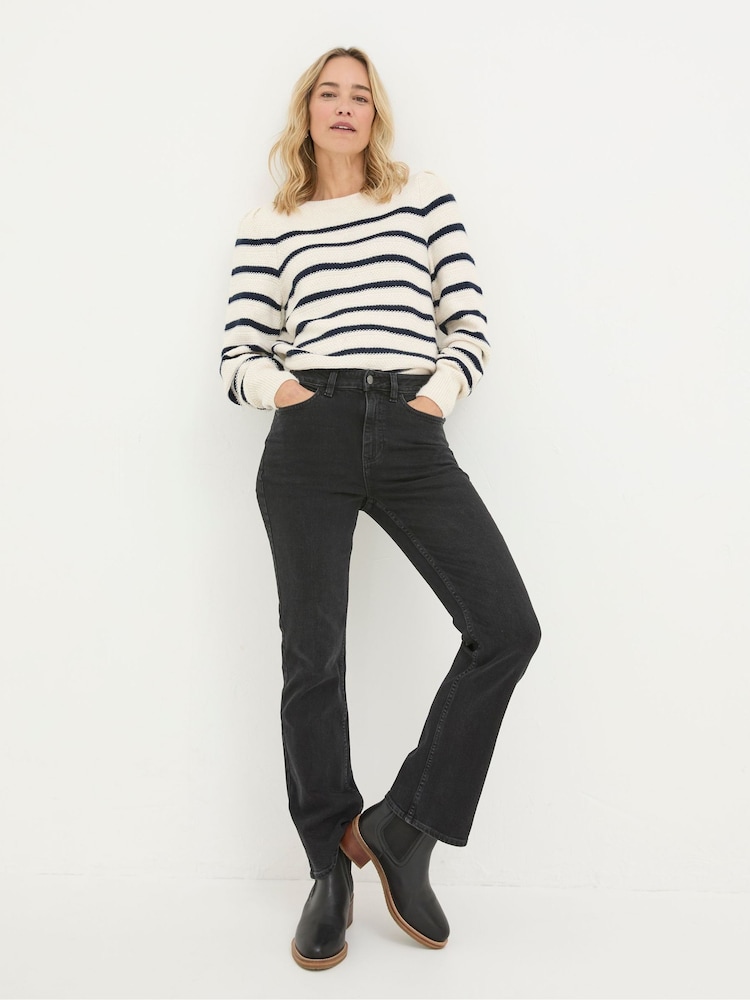 Fat Face Brooke Black Bootcut Jeans