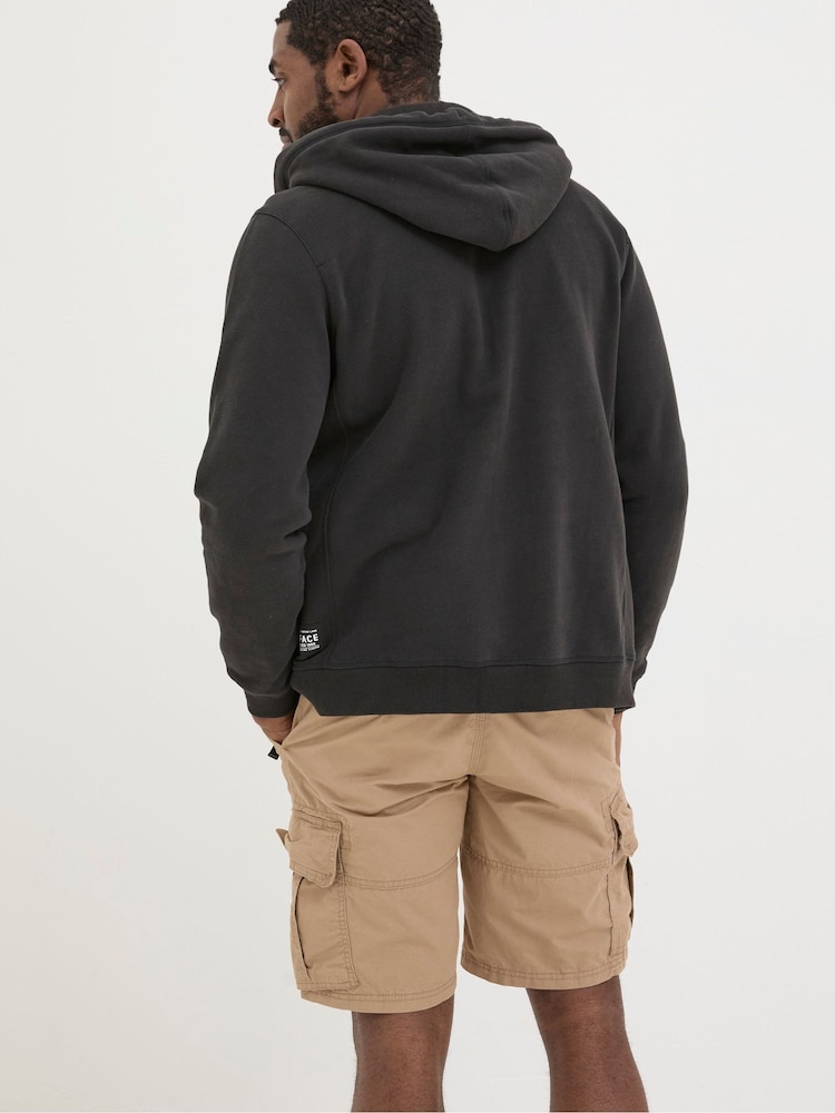 Fat Face Brooke Black Zip Through Hoodie
