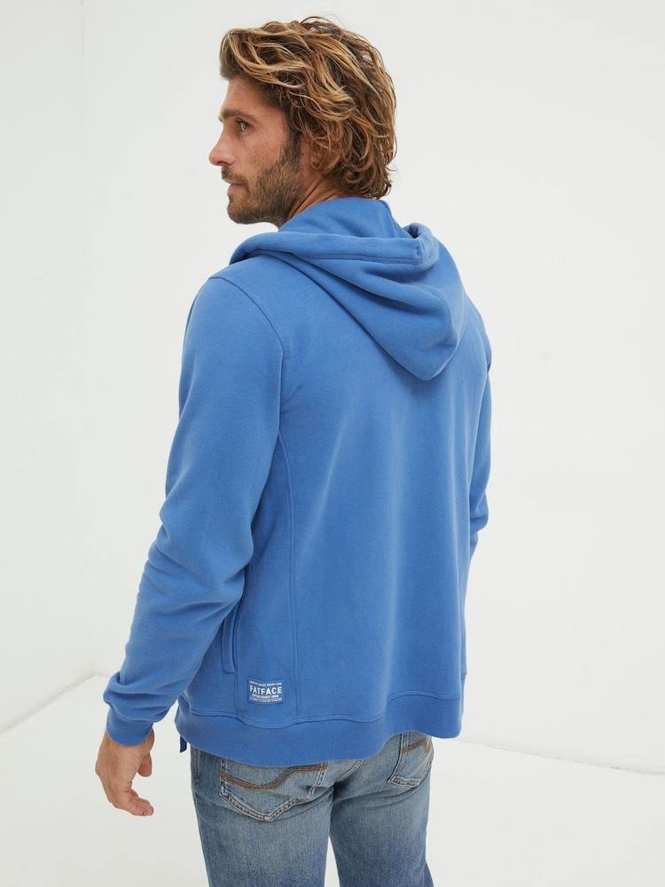 Fat Face Brooke Blue Zip Through Hoodie