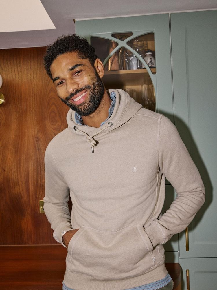 Fat Face Brooke Cream Overhead Hoodie