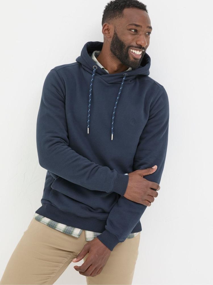 Fat Face Brooke Navy Blue Overhead Hoodie