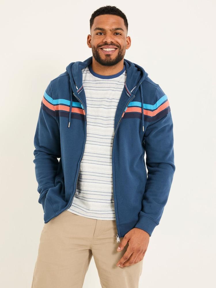 Fat Face Brooke Navy Brooke Cut And Sew Hoody