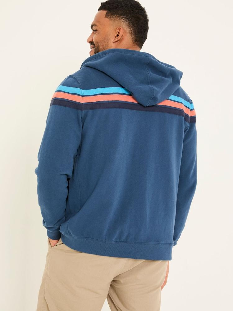 Fat Face Brooke Navy Brooke Cut And Sew Hoody