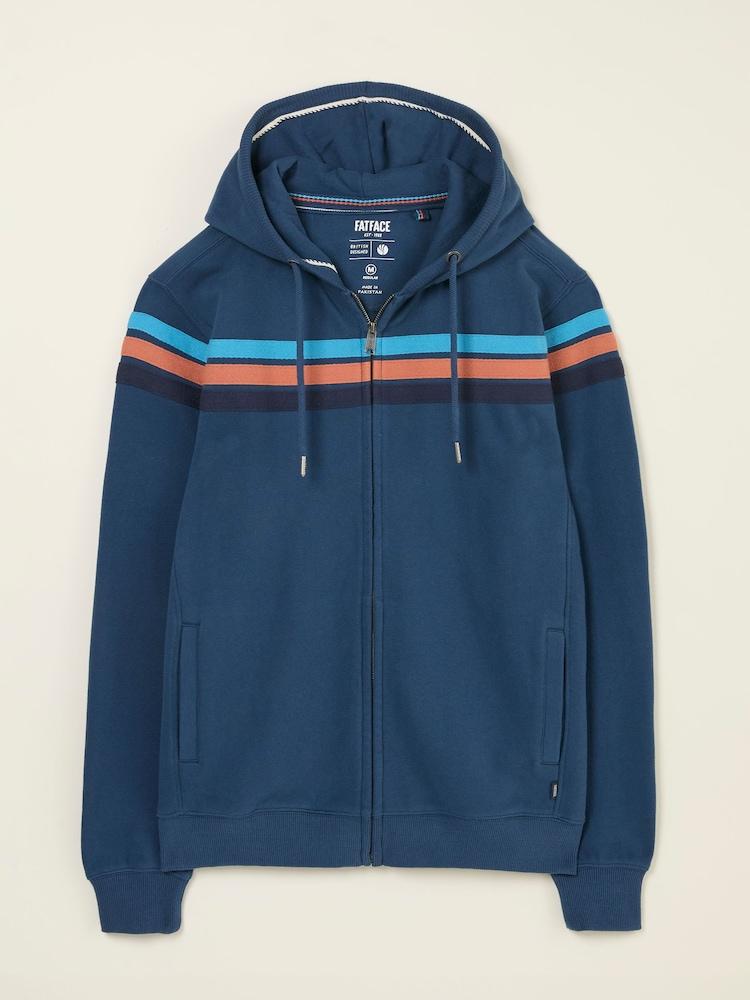 fat face Brooke Navy Brooke Cut and Sew Hoody