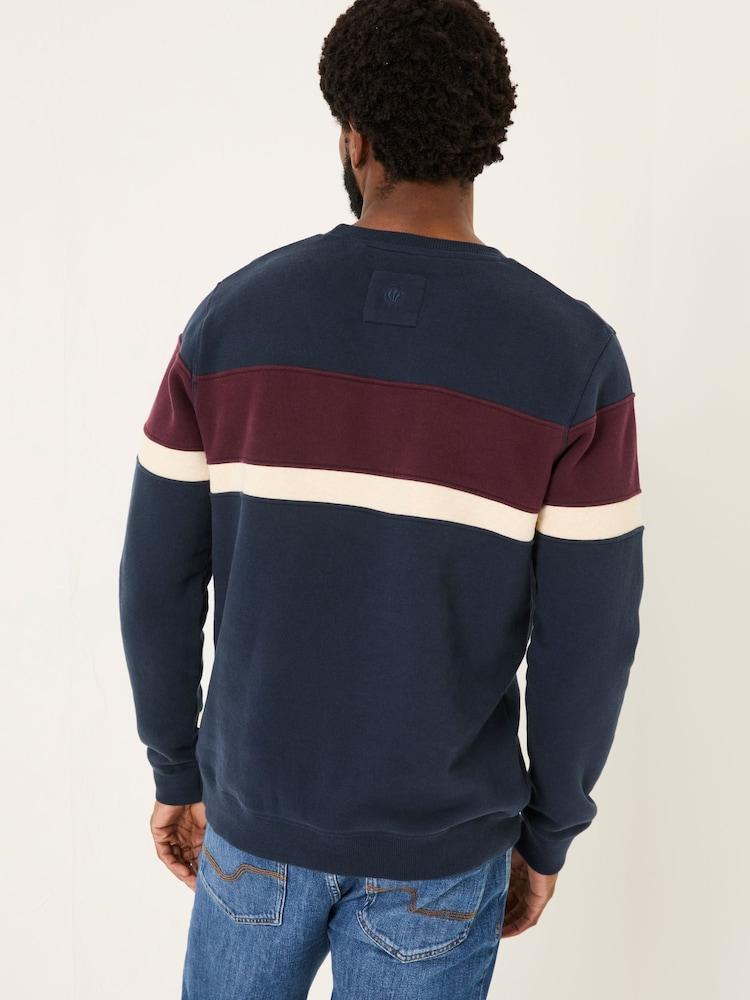 Fat Face Brooke Navy Cut Sew Crew